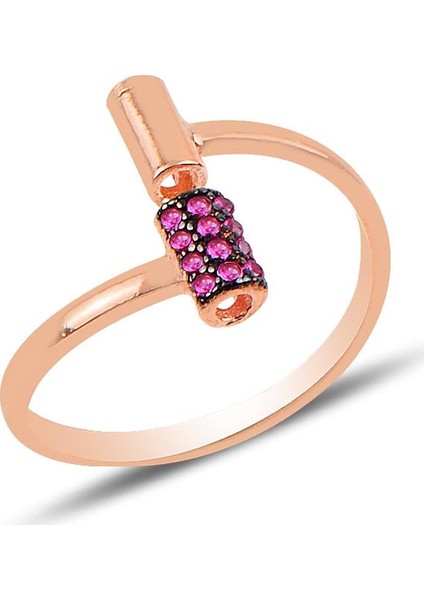 Gümüş Ayarlamalı Tarz Yüzük