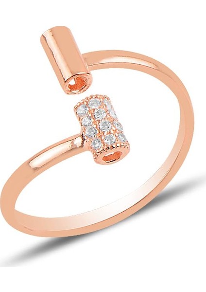 Gümüş Ayarlamalı Tarz Yüzük