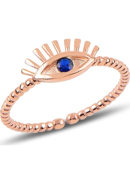 Gümüş Ayarlamalı Kirpik Modeli Yüzük