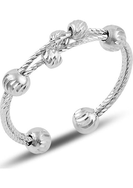 Gümüş Ayarlamalı Dorica Yüzük