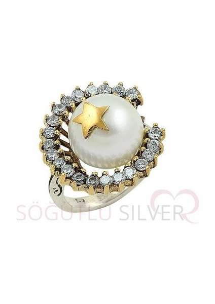 Ayyıldız Otantik Taşlı Yüzük