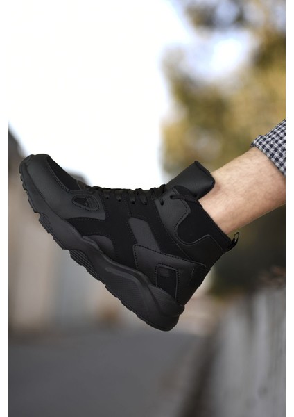 Siyah Siyah Sneaker Bot 0012350