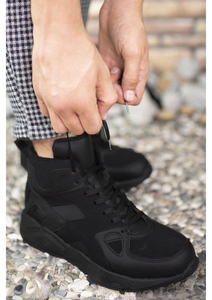Siyah Siyah Sneaker Bot 0012350