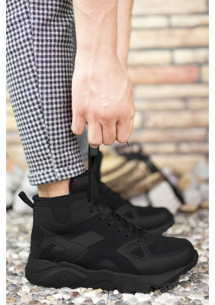 Siyah Siyah Sneaker Bot 0012350