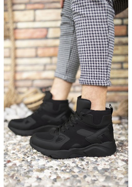 Siyah Siyah Sneaker Bot 0012350