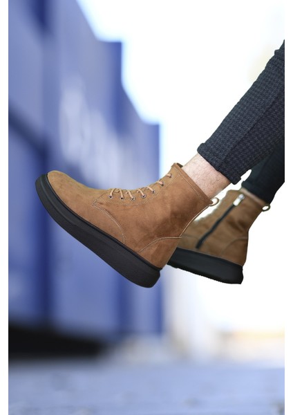 Taba Siyah Süet Sneaker Bot 0012373 fiyatları