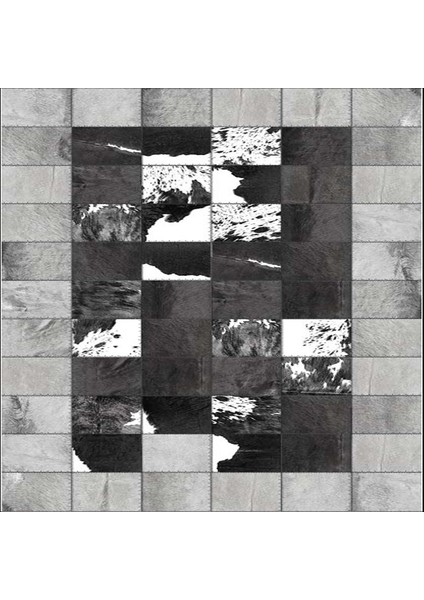 Dekoratif Özel Tasarım Pamuklu Dokuma Taban Yumuşak Dokulu Halı Gri 80 x 120 cm fırsatları