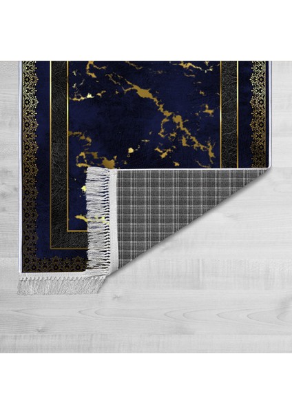 Dekoratif Özel Tasarım Pamuklu Dokuma Taban Yumuşak Dokulu Halı Siyah 80 x 150 cm fiyatları