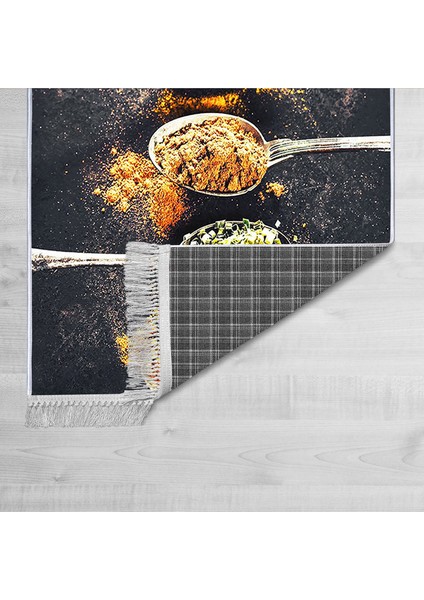Dekoratif Özel Tasarım Pamuklu Dokuma Taban Yumuşak Dokulu Halı Siyah 80 x 120 cm fiyatları