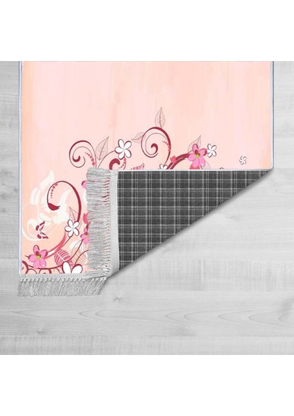 Dekoratif Özel Tasarım Pamuklu Dokuma Taban Yumuşak Dokulu Antibakteriyel Çocuk Halısı Pembe 80 x 120 cm fiyatları