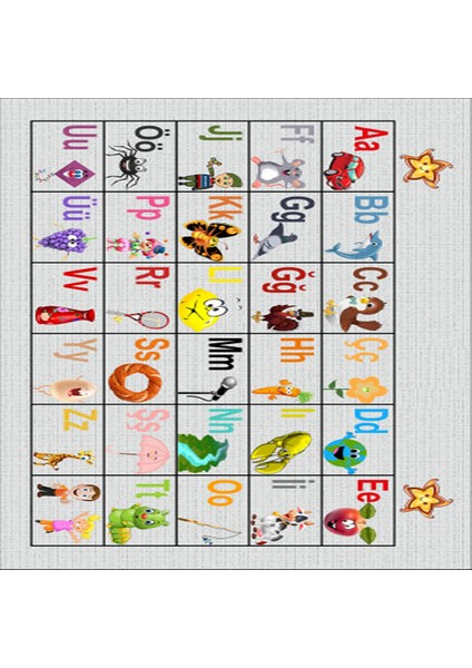 Dekoratif Özel Tasarım Pamuklu Dokuma Taban Yumuşak Dokulu Modern Çocuk Halısı Bej 100 x 150 cm fırsatları