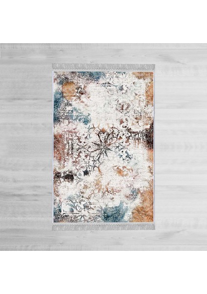 Dekoratif Özel Tasarım Pamuklu Dokuma Taban Yumuşak Dokulu Halı Gri 80 x 120 cm modelleri
