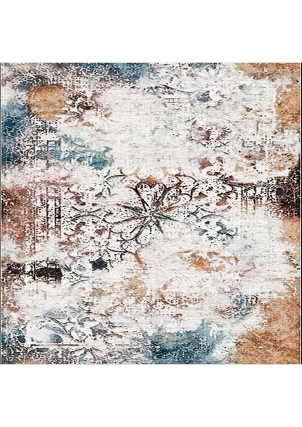 Dekoratif Özel Tasarım Pamuklu Dokuma Taban Yumuşak Dokulu Halı Gri 80 x 120 cm fırsatları