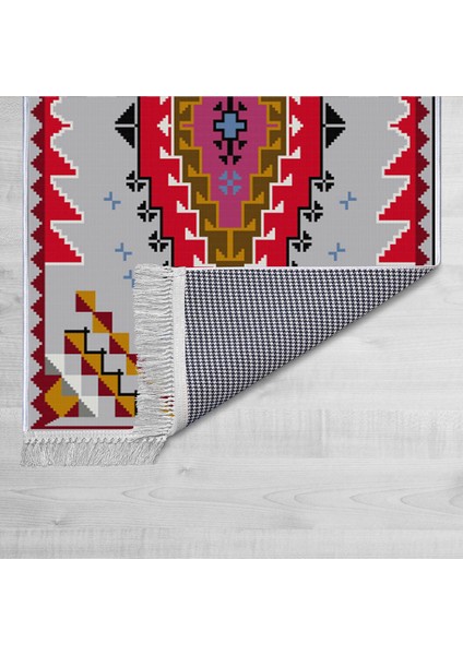 Dekoratif Özel Tasarım Şönil Dokuma Taban Yumuşak Dokulu Halı Renkli 140 x 220 cm fiyatları