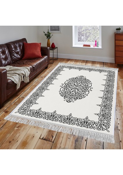 Dekoratif Özel Tasarım Şönil Dokuma Taban Yumuşak Dokulu Halı Renkli 140 x 220 cm