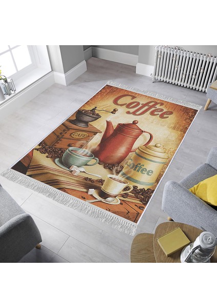 Dekoratif Özel Tasarım Şönil Dokuma Taban Yumuşak Dokulu Halı Renkli 140 x 220 cm