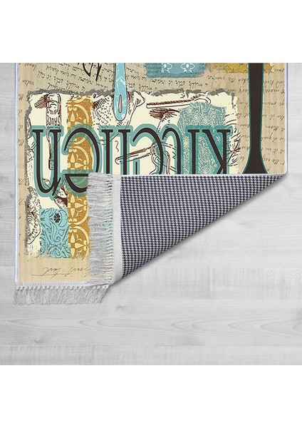 Dekoratif Özel Tasarım Şönil Dokuma Taban Yumuşak Dokulu Halı Renkli 140 x 220 cm fiyatları