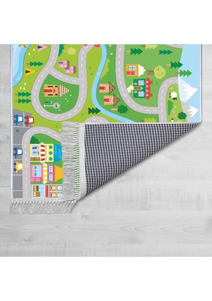 Dekoratif Özel Tasarım Şönil Dokuma Taban Yumuşak Dokulu Halı Renkli 80 x 120 cm fiyatları