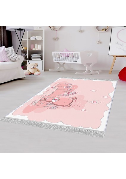 Dekoratif Özel Tasarım Şönil Dokuma Taban Yumuşak Dokulu Halı Renkli 80 x 120 cm