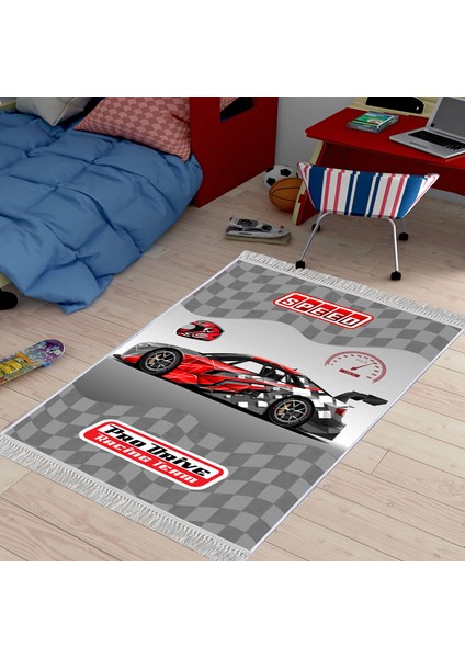 Dekoratif Özel Tasarım Şönil Dokuma Taban Yumuşak Dokulu Halı Renkli 140 x 220 cm