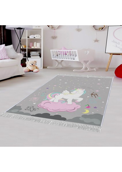 Dekoratif Özel Tasarım Şönil Dokuma Taban Yumuşak Dokulu Halı Renkli 140 x 220 cm