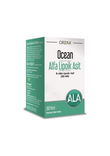 Ocean Alpa Lipoik Asit 200M 30 Kapsül