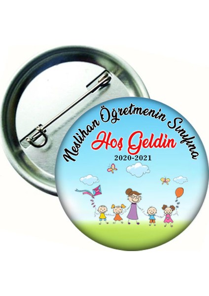 Okuluna ve Sınıfına Hoş Geldin Öğrenci Yaka Rozeti 20'li