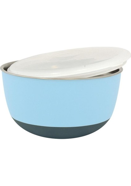 With Lid Bowl Mama ve Su Kabı 700 ml Blue