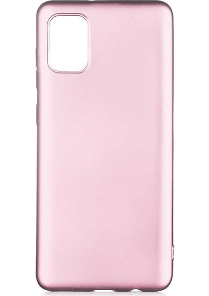 Samsung Galaxy A31 Kılıf Mat Premium Silikon Kılıf Rose