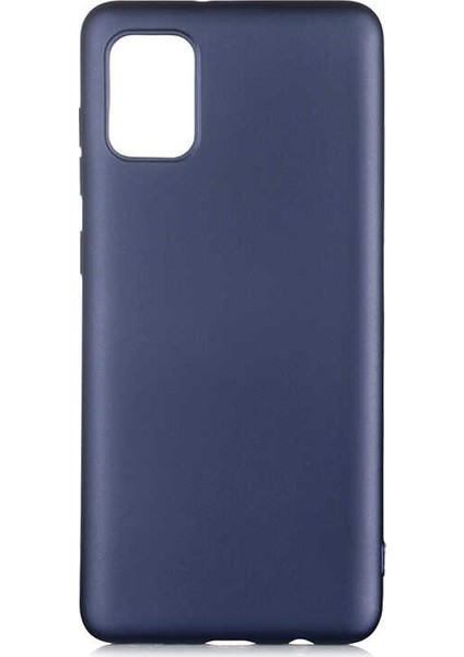 Samsung Galaxy A31 Kılıf Mat Premium Silikon Kılıf Lacivert