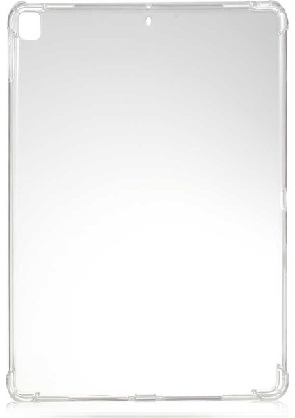 Apple iPad Pro 10.2'' Kılıf Ultra Korumalı Antishok Silikon Kılıf Şeffaf + Cam Ekran Koruyucu