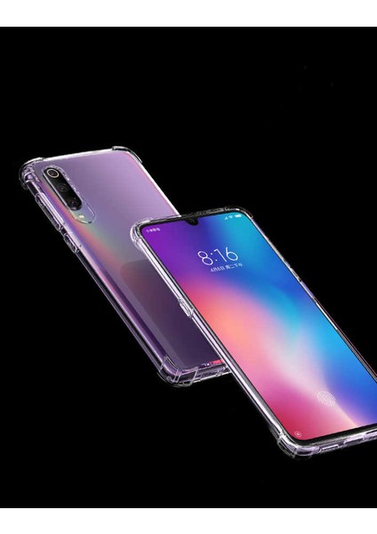 Xioami Mi 9 Kılıf Ultra Korumalı Şeffaf Anti Shock Kılıf + Nano Ekran Koruyucu