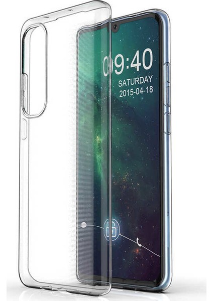 - Xiaomi Mi Note 10 Lite - Kılıf Şeffaf Soft Slim Fitt Süper Silikon Kapak - T13725