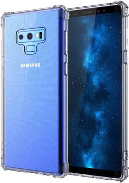 Samsung Galaxy Note 9 Kılıf Ultra Korumalı Şeffaf Anti Shock Kılıf + Tam Kaplayan 3D Cam Ekran Koruyucu