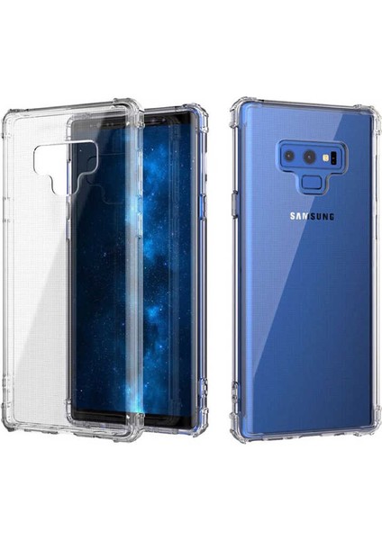 Samsung Galaxy Note 9 Kılıf Ultra Korumalı Şeffaf Anti Shock Kılıf + Tam Kaplayan 3D Cam Ekran Koruyucu