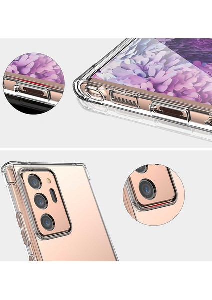 Samsung Galaxy Note 20 Ultra Kılıf Ultra Korumalı Şeffaf Anti Shock Kılıf + Zum Body Ekran Koruyucu (Ön-Arka) modelleri