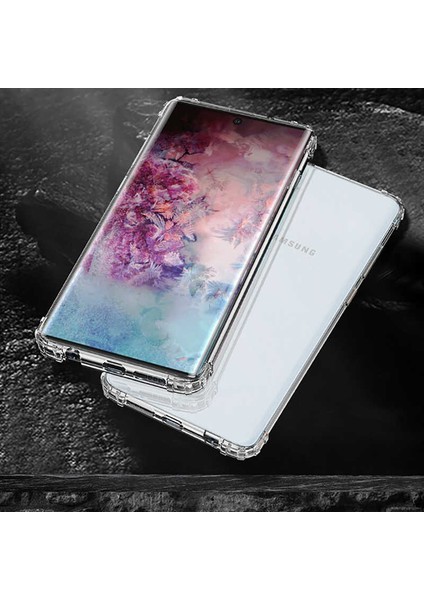 Samsung Galaxy Note 10 Plus Kılıf Ultra Korumalı Şeffaf Anti Shock Kılıf + Tam Kaplayan 6D Polymer Nano Ekran Koruyucu