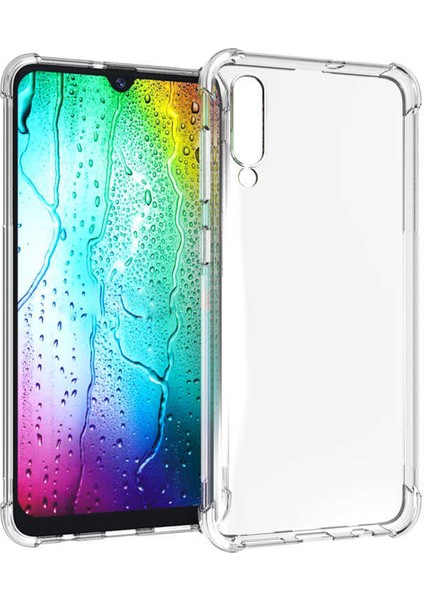 Samsung Galaxy A70 Kılıf Ultra Korumalı Şeffaf Anti Shock Kılıf + Tam Kaplayan 6D Nano Ekran Koruyucu