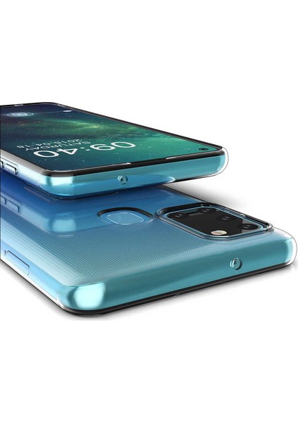 Samsung Galaxy A21S Kılıf Lüx Silikon Kılıf Şeffaf + Cam Ekran Koruyucu modelleri