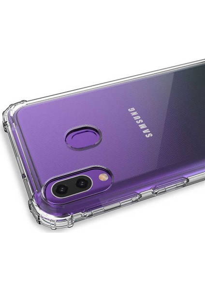 Samsung Galaxy A10 Kılıf Ultra Korumalı Şeffaf Anti Shock Kılıf + Tam Kaplayan 5D Cam Ekran Koruyucu