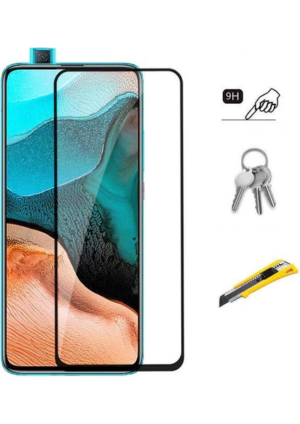 Pocophone F2 Pro Tam Kaplayan Tempered Cam Ekran Koruyucu