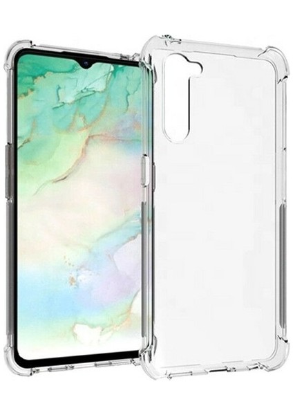 Oppo Reno 3 Kılıf Ultra Korumalı Şeffaf Anti Shock Kılıf + Tam Kaplayan 5D Cam Ekran Koruyucu