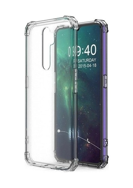 Oppo A5-A9 2020 Kılıf Ultra Korumalı Şeffaf Anti Shock Kılıf + Tam Kaplayan 5D Cam Ekran Koruyucu