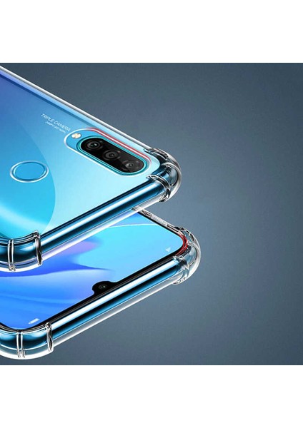 Huawei P40 Lite Kılıf Ultra Korumalı Şeffaf Anti Shock Kılıf + Tam Kaplayan 6D Nano Ekran Koruyucu