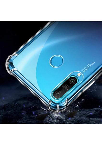 Huawei P40 Lite Kılıf Ultra Korumalı Şeffaf Anti Shock Kılıf + Tam Kaplayan 6D Nano Ekran Koruyucu