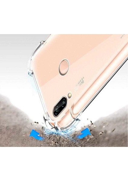 Huawei P30 Kılıf Ultra Korumalı Şeffaf Anti Shock Kılıf + Tam Kaplayan 6D Nano Ekran Koruyucu