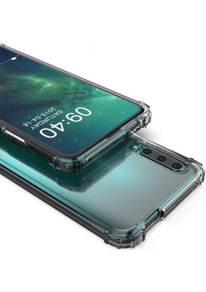 Huawei P Smart Pro 2019 Kılıf Ultra Korumalı Şeffaf Anti Shock Kılıf + Tam Kaplayan 6D Nano Ekran Koruyucu