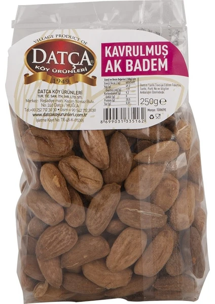 Kavrulmuş Ak Badem 250 gr