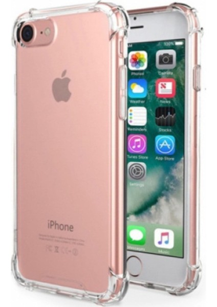 Apple iPhone 7/8 Kılıf Ultra Korumalı Şeffaf Anti Shock Kılıf + Nano Ekran Koruyucu
