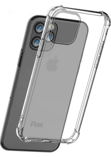 Tekno Grup Apple iPhone 11 (6.1'') Kılıf Ultra Korumalı Şeffaf Anti Shock Kılıf + Tam Kaplayan 6D Nano Ekran Koruyucu